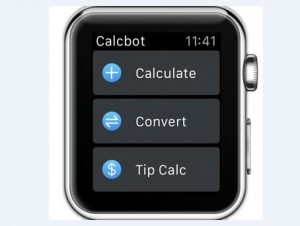 calcbot on apple watch