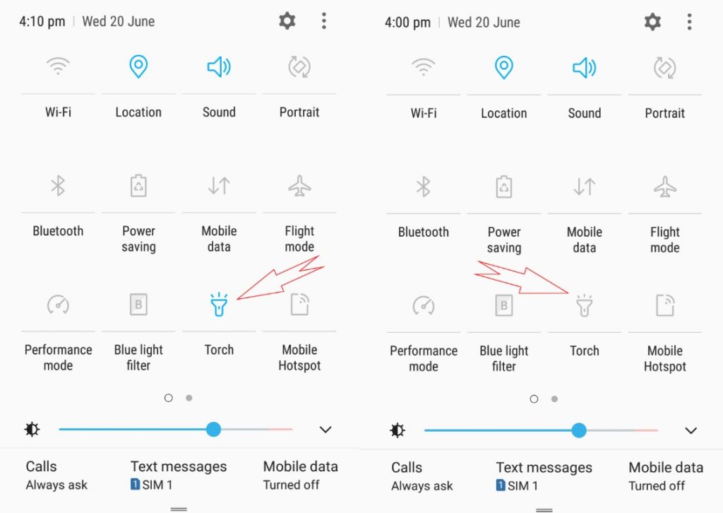 How to quickly turn on & off the flashlight on Android | Slashdigit