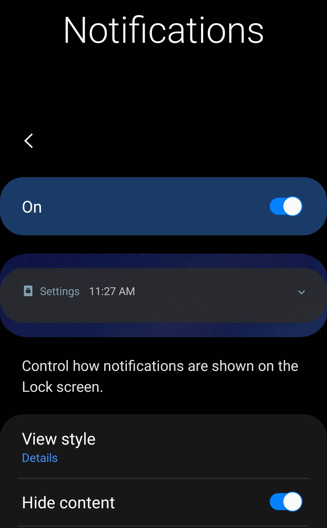 How to hide notifications content on Galaxy S20/S20 FE Slashdigit