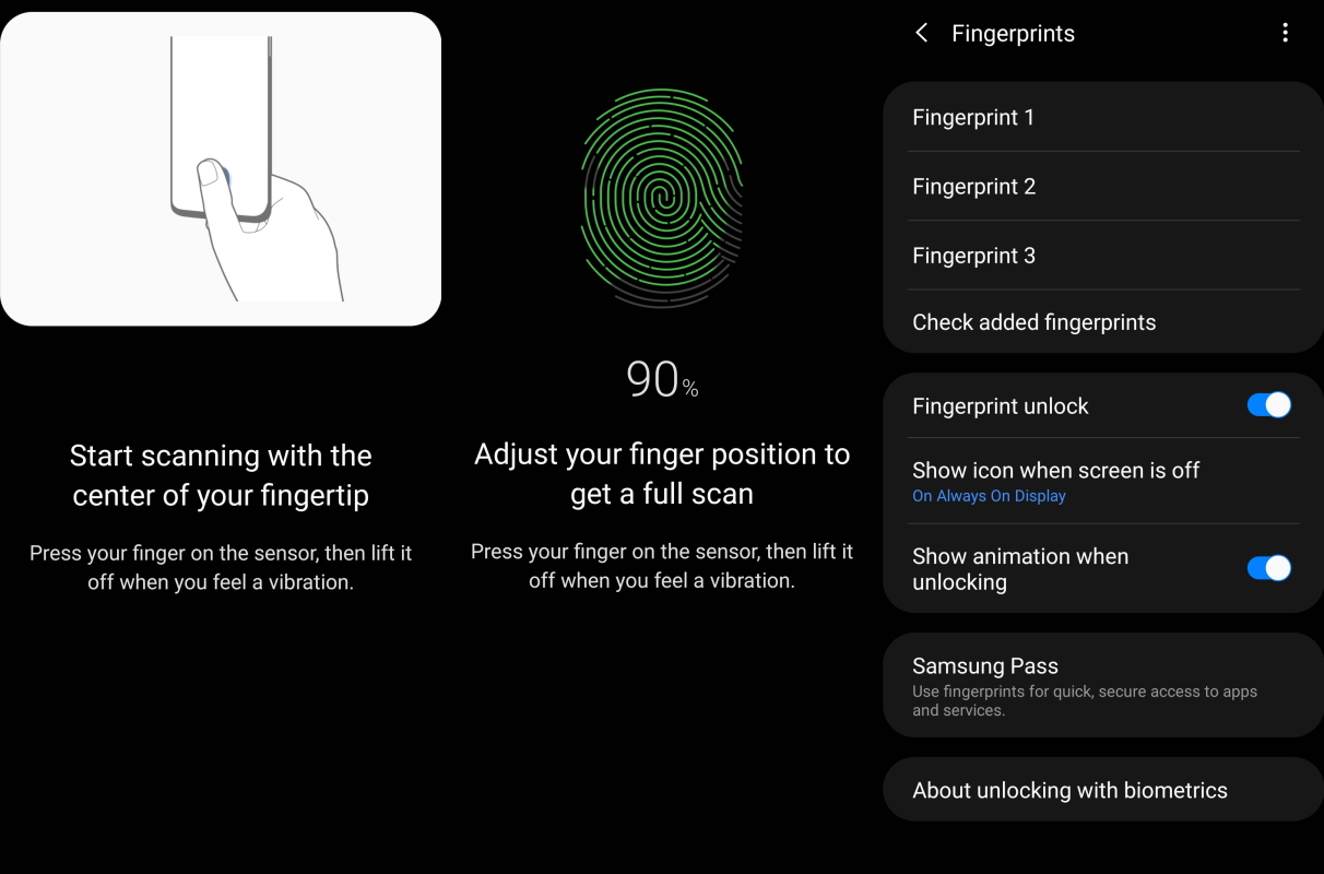 fingerprint hardware is not available