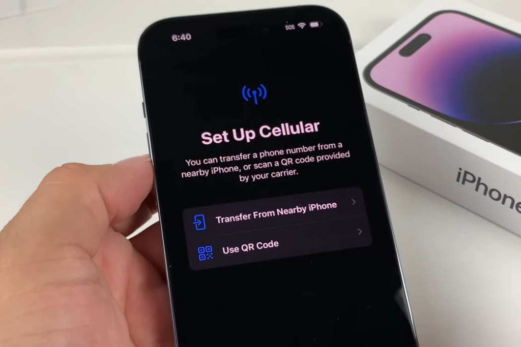 set up cellular iphone 14 pro max